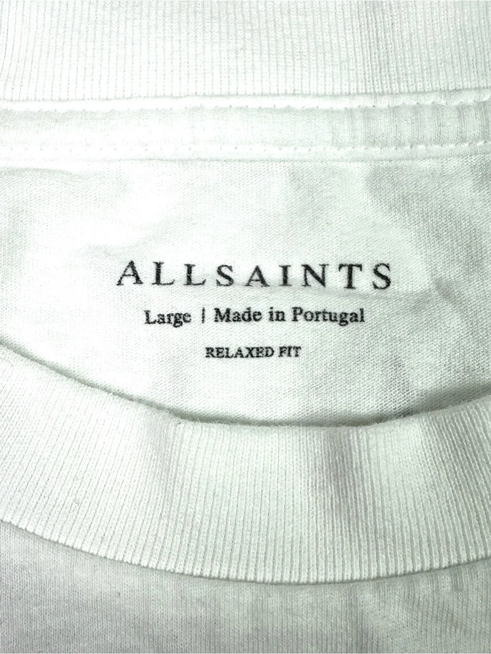 All Saints Men’s White Forsaken Skull Graphic T Shirt Large L